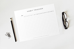 Habit Tracker Printable—21 Day