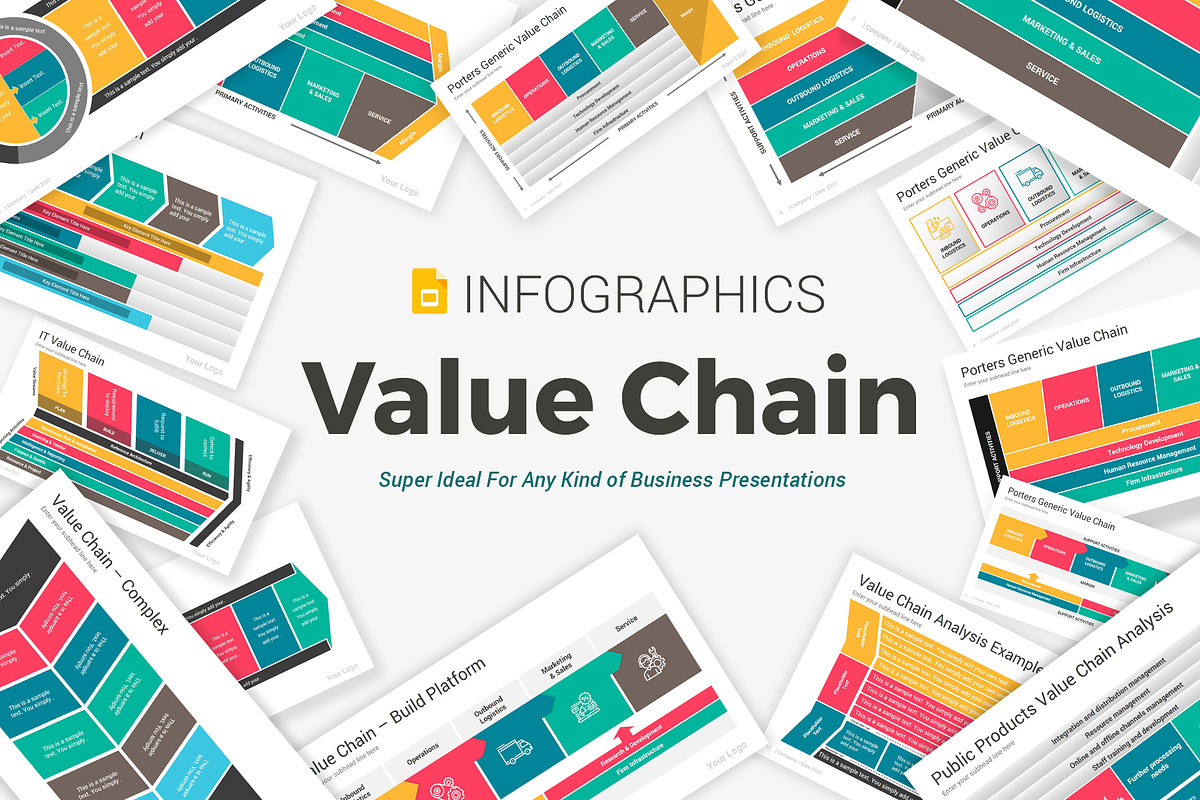 Value Chain Google Slides Diagrams, a Presentation Template by SlideOne