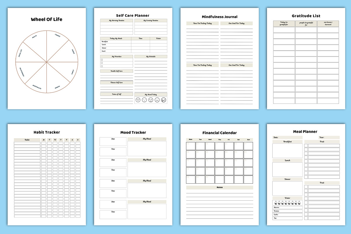 2024-2025 That Girl Planner Canva, a Stationery Template by Designmela01 (Photo 4 of 8)