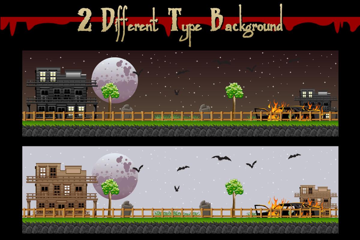 Zombie Escape Game Assets, an Illustration by erkoudesign (Photo 8 of 16)