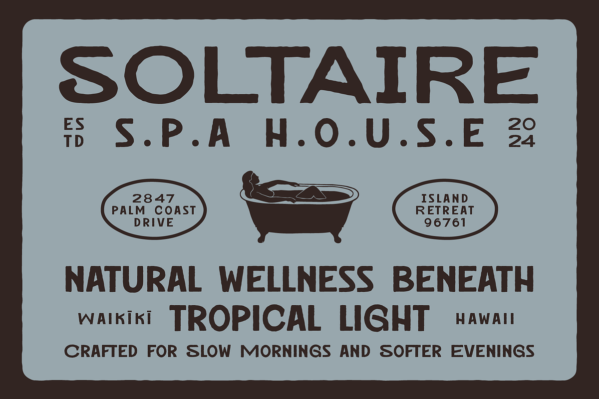 SAE SOLTAIRE - Artisan Tropical Font, a Handwritten Font by Saera Type (Photo 3 of 17)