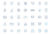 Security and Privacy Line Icons, an Outline Icon by Ghagra (Thumbnail 2 of 3)