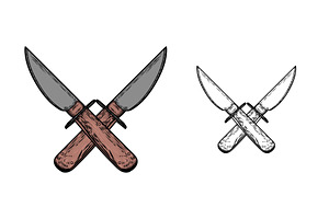 Set Of Cowboy Design Elements