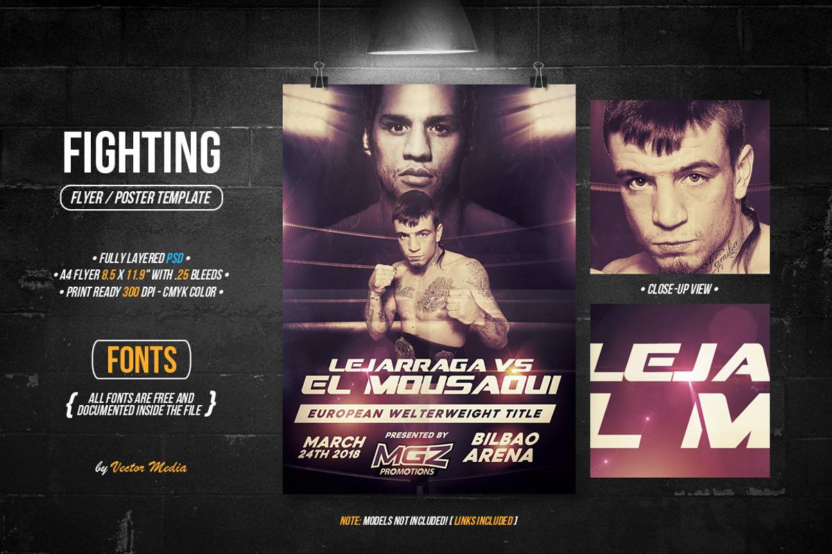 Fighting - Flyer/Poster, a Flyer Template by VectorMedia