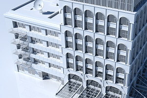 Commercial Building Facade 12