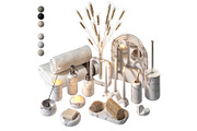 Bathroom accessories decorative set, an Object 3D Model by Archidizer (Thumbnail 2 of 8)