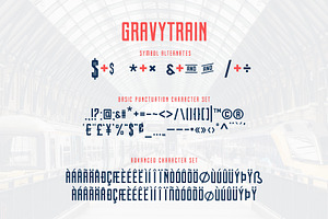 Gravytrain - A Display Font