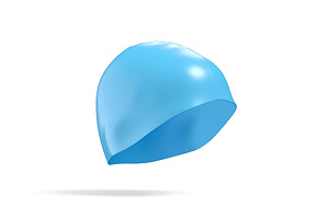 Blue Swim Cap 3D Model