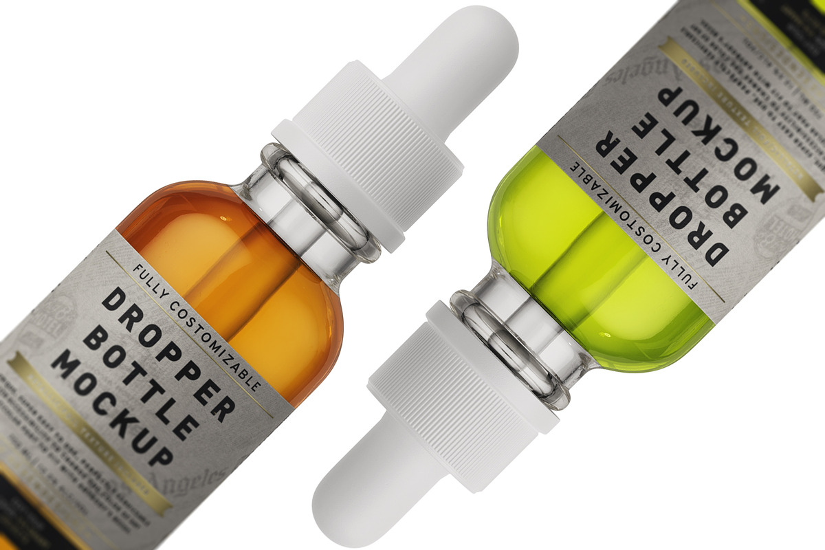 Dropper Bottle Mockup, a Packaging Mockup by HexenDesigns (Photo 5 of 11)