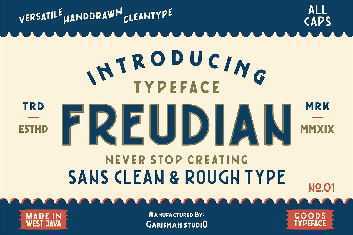 Freudian Typeface, a Sans Serif Font by Garisman Std (Photo 1 of 8)
