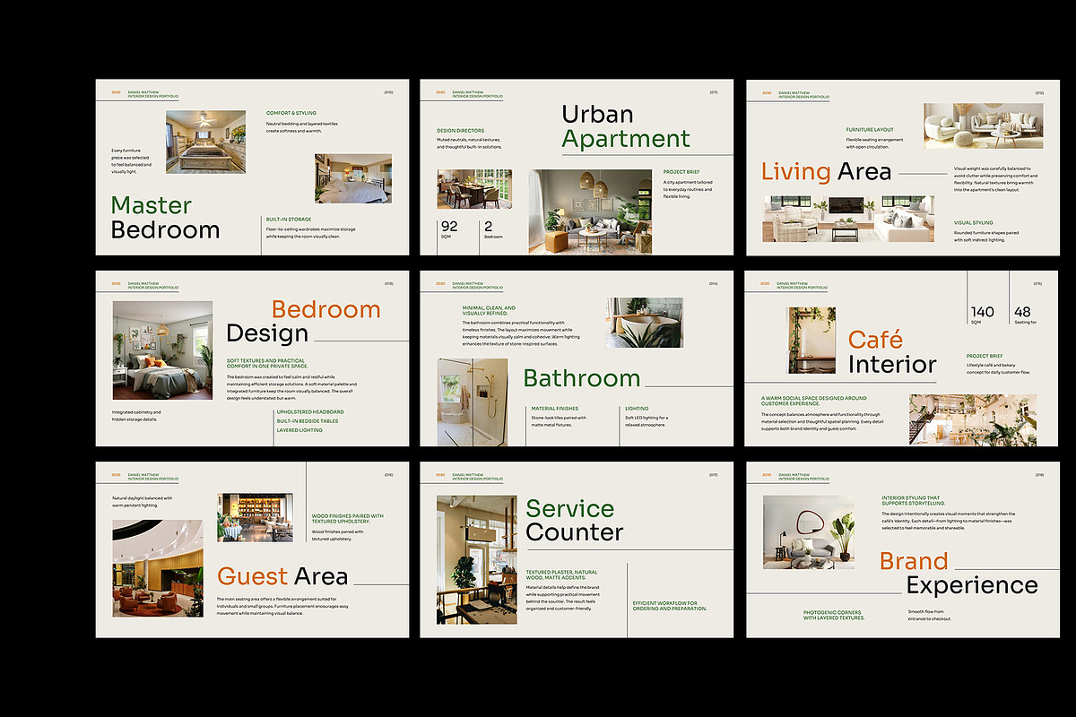 Beige Minimal Interior Design PPT, a Presentation Template by Neermana (Photo 3 of 4)