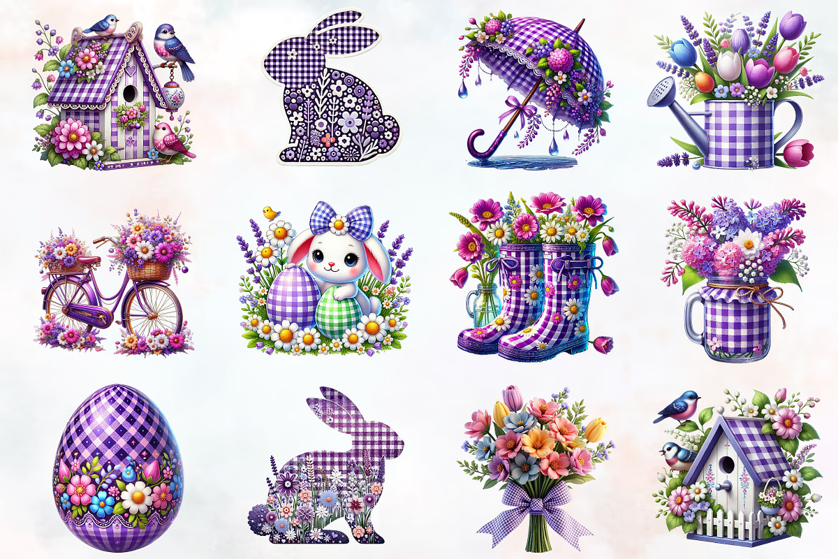 colorful spring clipart, a Seasonal Illustration by RobertsArt (Photo 5 of 7)