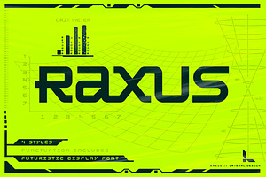 Raxus - Futuristic Font