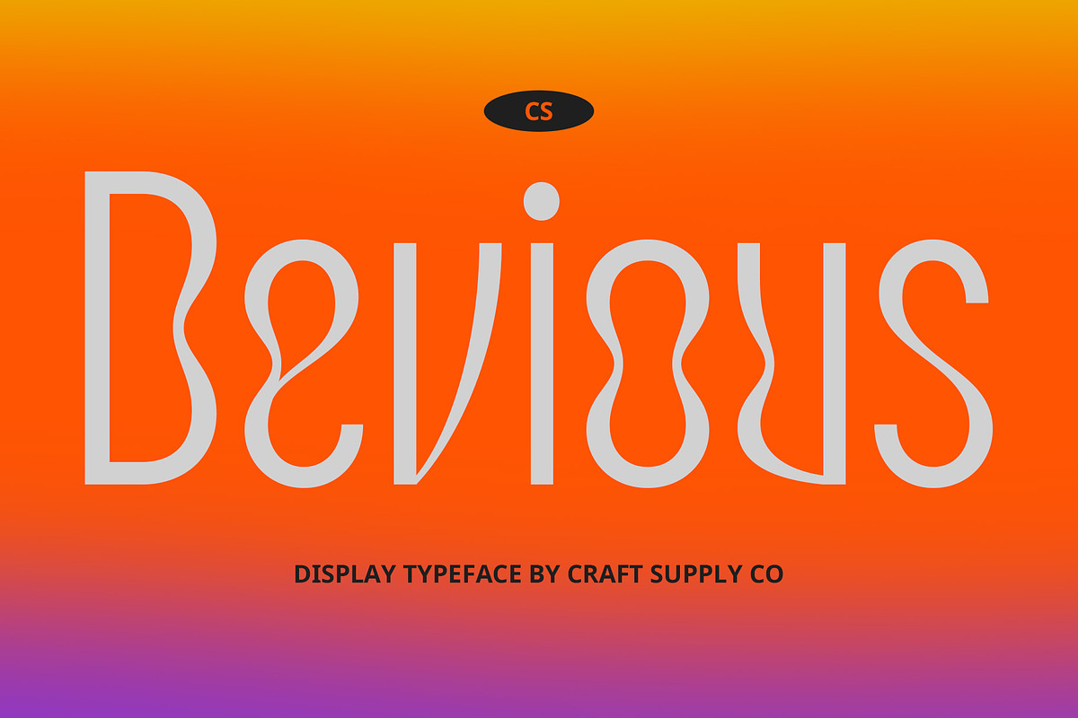 CS Devious – Psychedelic Font, a Sans Serif Font by Craft Supply Co. (Photo 1 of 8)