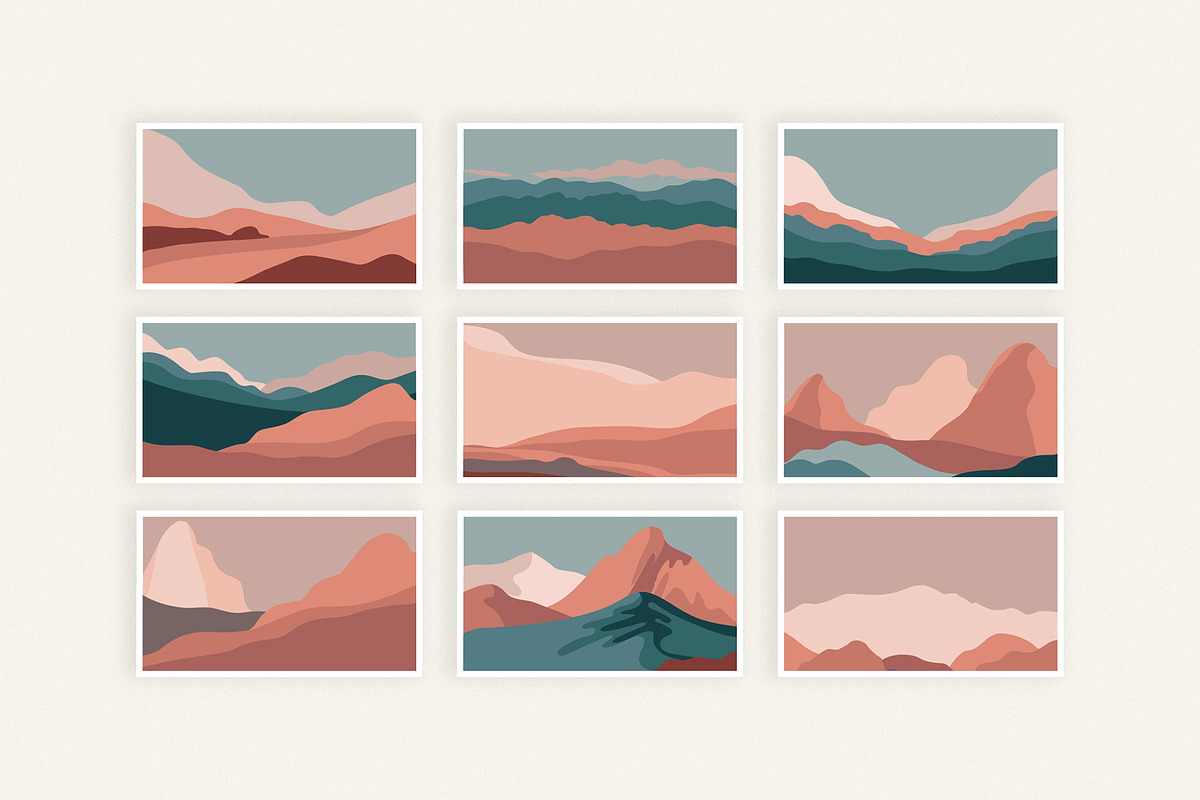 Abstract landscapes, a Decorative Illustration by venimo