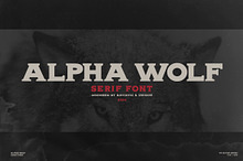Alpha wolf - Serif font