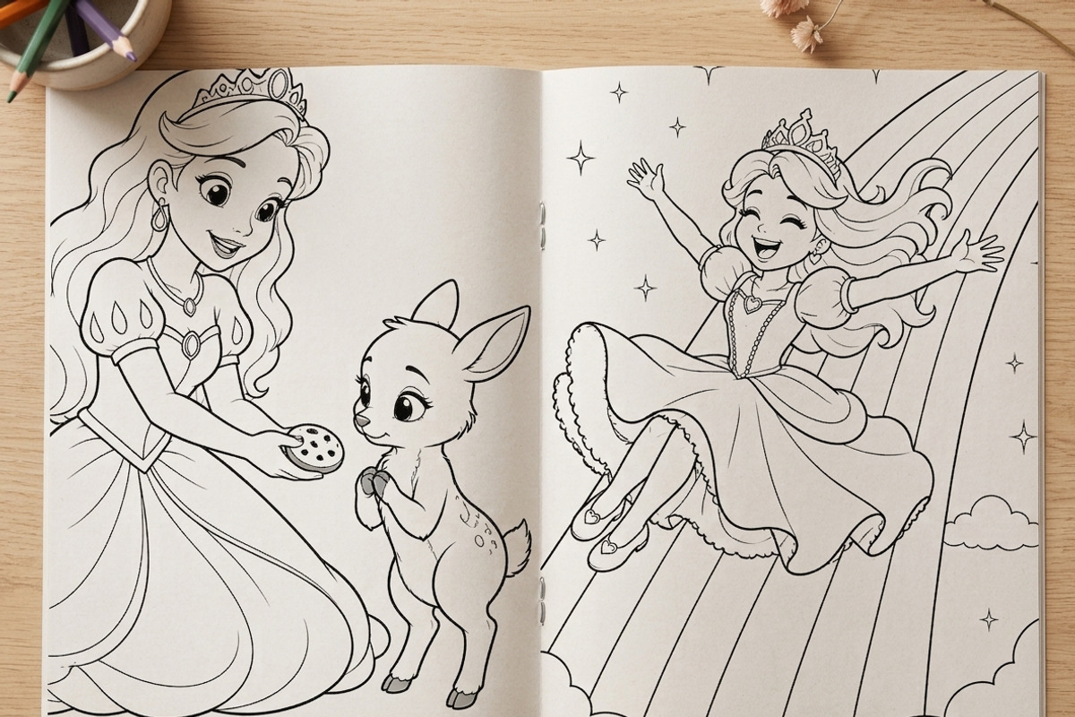 Magical Princess Coloring Book Vol26, a Person Illustration by ikarifq shop (Photo 6 of 7)