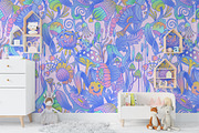 Cosmic Flora seamless pattern, a Pattern Graphic by Designnina Shop (Thumbnail 9 of 11)