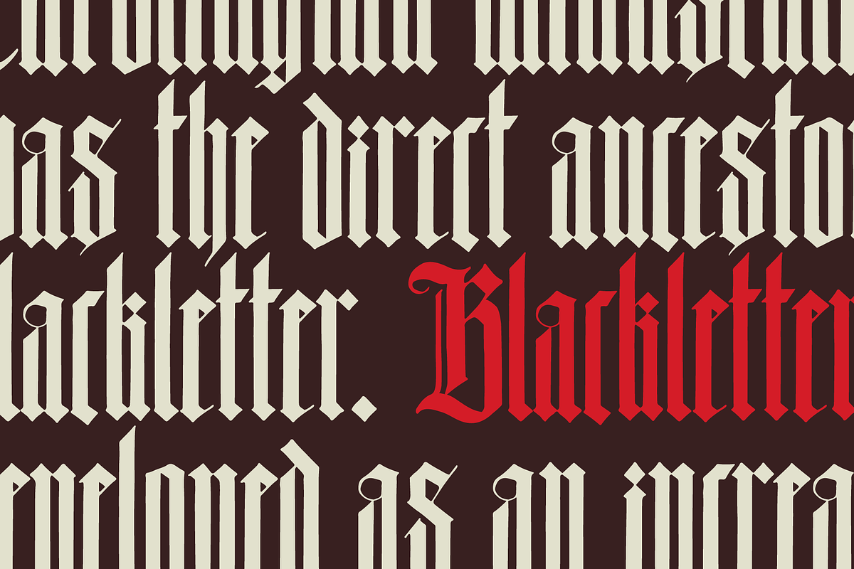 Durers Woodcut blackletter gothic, a Blackletter Font by kaer_shop (Photo 7 of 12)