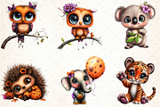 Adorable Animal World Clipart, an Illustration by DreamCafeArt (Thumbnail 2 of 8)