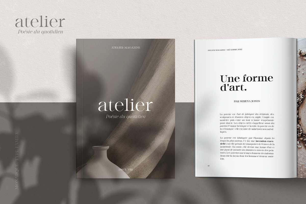 Monarque - Classy Serif Type Family, a Serif Font by The Paper Town (Photo 11 of 15)