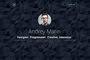 MyWALL Personal Resume CV VCard HTML