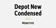 Depot New Condensed, a Sans Serif Font by Moretype (Thumbnail 1 of 5)