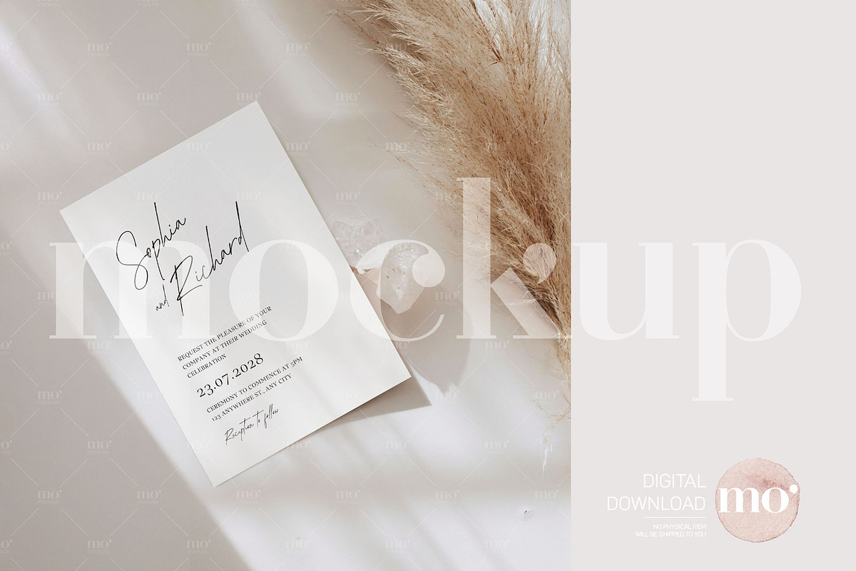 Minimal 5x7 Card Mockup, a Product Mockup by MoMockups (Photo 1 of 5)