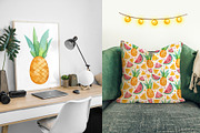 Hawaii Tropic set | 76 elements |, a Decorative Illustration by Aquarellka (Thumbnail 7 of 7)