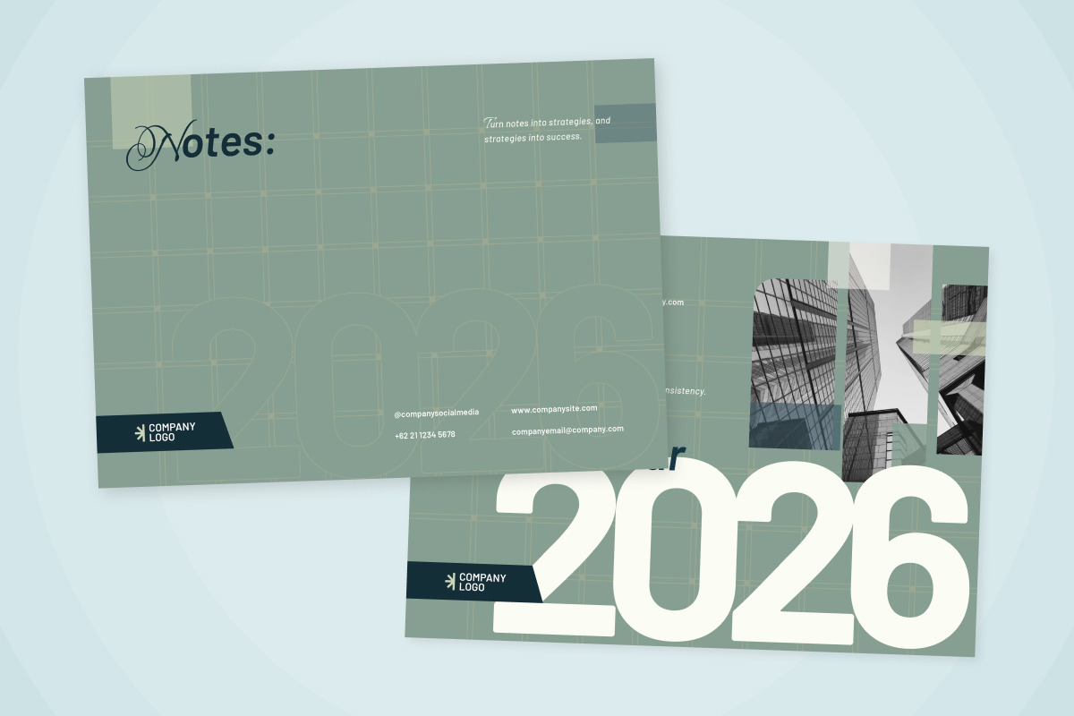 Clean Corporate Desk Calendar preview 5