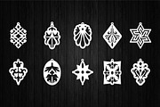 20 Svg earrings laser cut files, a Graphic by CncCutModel (Thumbnail 2 of 3)