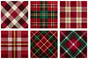 Royal Red Christmas Tartan Plaid, a Texture Illustration by Dream Creation (Thumbnail 5 of 6)