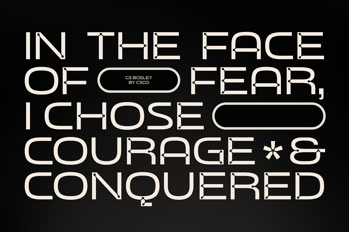 CS Bosley – Inktrap Font, a Sans Serif Font by Craft Supply Co. (Photo 3 of 8)