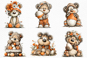 Whimsical Easter Bear Clipart, an Illustration by Craft Nest (Thumbnail 5 of 9)