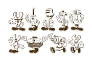 Hand Drawn Tool Set Retro Character, an Object Illustration by Ludere Studios (Thumbnail 2 of 4)