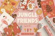 Jungle Friends Kit, an Animal Illustration by miumiu (Thumbnail 1 of 15)