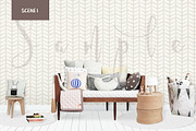 Kids Room Wall/Frame Mock Up 1, a Print Template by Whimsicality (Thumbnail 3 of 5)