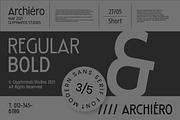 Archiéro - A Sans Serif Font, a Font by Glyphminds Studios (Thumbnail 2 of 10)