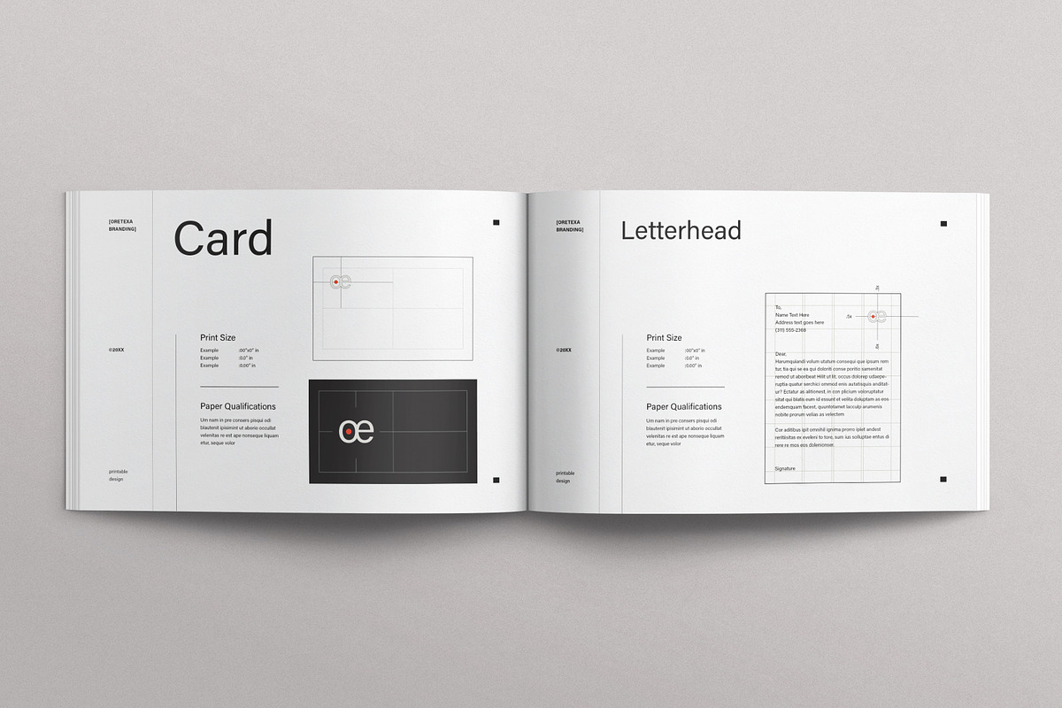 Creative Brand Identity Guidelines, a Brochure Template by E-Type (Photo 8 of 12)