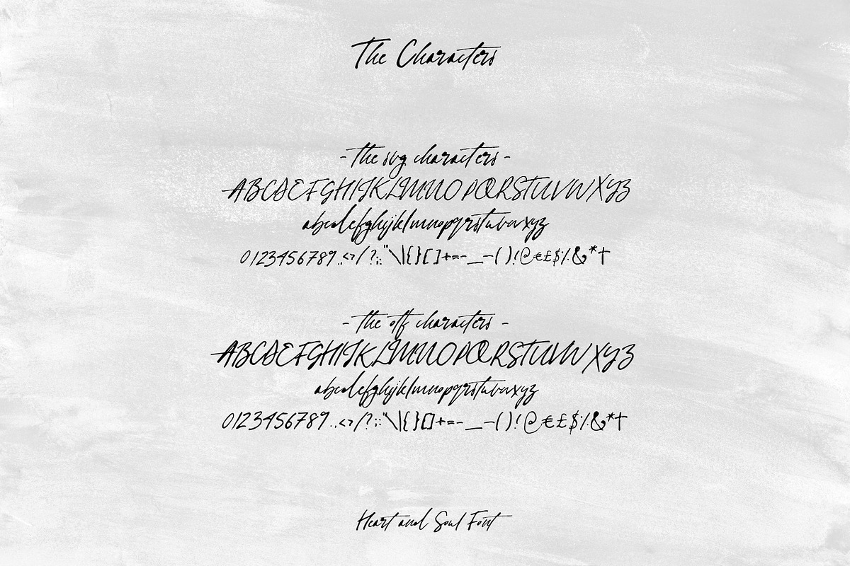 Heart + Soul | Handwritten Font preview 6