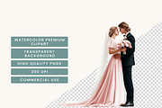 Wedding Clipart Bundle, a Person Illustration by BusyDaydesign (Thumbnail 7 of 9)