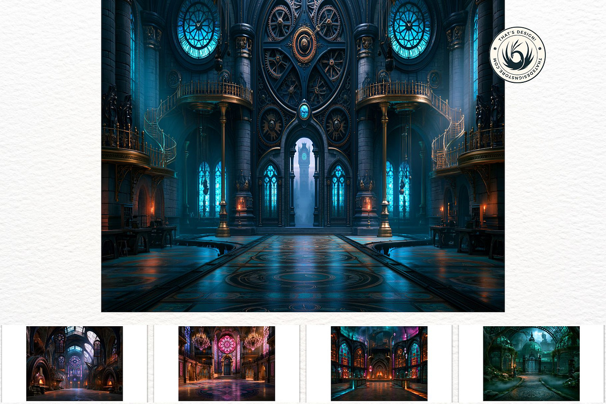 Glassborn Court Stained Backdrops, a Background Graphic by ThatsDesignArt (Photo 11 of 15)