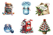 Christmas Wishes Clipart, an Illustration by DreamArtGraphic (Thumbnail 2 of 4)