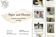 Instagram Post and Stories Template, a Social Media Template by OlgaSerbun (Thumbnail 1 of 7)