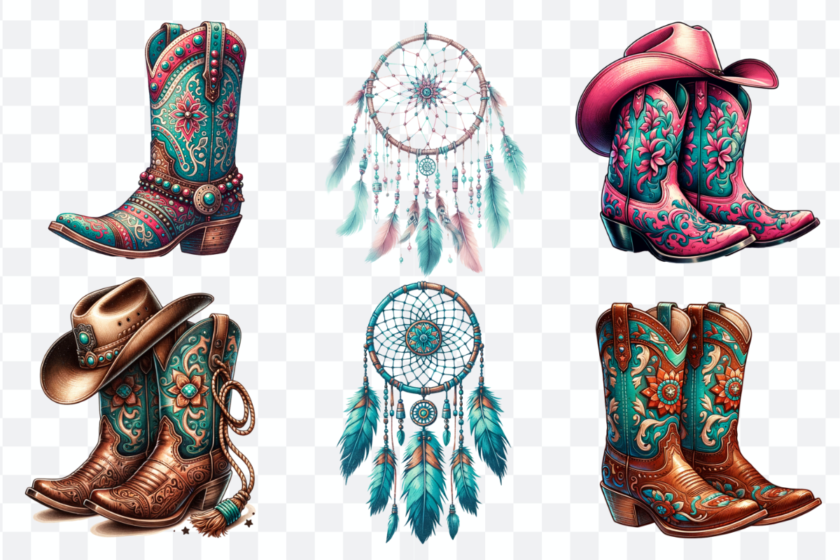 Western Cowgirl Sublimation Bundle, a Decorative Illustration by Bubble Pixel (Photo 5 of 10)