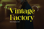 Vintage Factory Retro Serif Font, a Serif Font by UICreative (Thumbnail 1 of 13)