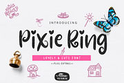 Pixie Ring Font, a Sans Serif Font by YandiDesigns (Thumbnail 1 of 5)