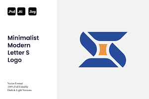 Minimalist Modern Letter S Logo, a Branding & Logo Template by Luxury Logos
