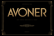 Avoner - Art Deco Fonts, a Sans Serif Font by Konstantine Studio (Thumbnail 1 of 3)