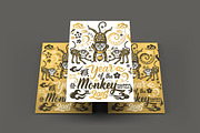 Chinese new year 2016 Monkey, an Illustration by www.lemongraphic.design (Thumbnail 2 of 5)